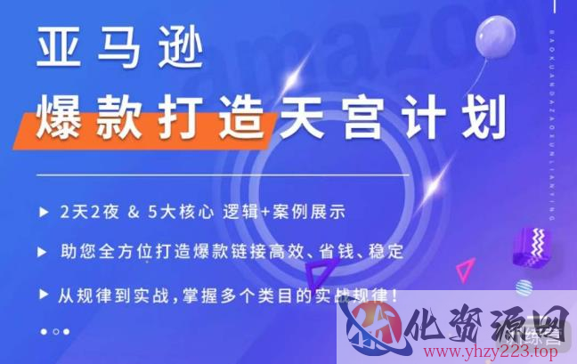 亚马逊爆款打造天宫计划，5大核心逻辑+案例展示，助你全方位打造爆款链接高效、省钱、稳定