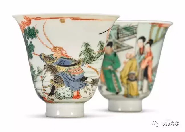 中国　大清康熙年製　とう彩小杯　茶器　送料込み0124 中国 大清康熙年製 とう彩小杯 茶器 送料込み0124 A large