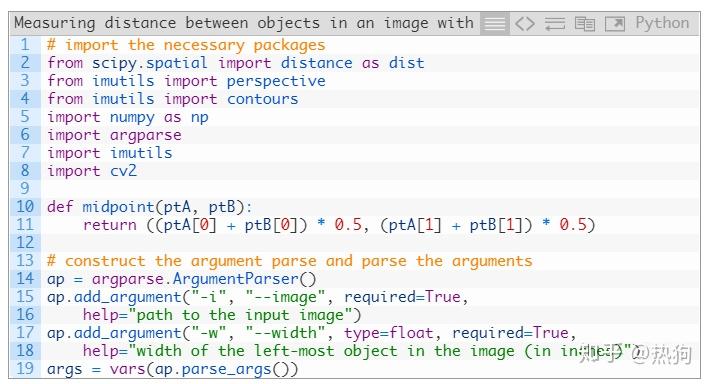 距离测量 使用 OpenCV 测量 图像中 对象 之间的 距离 - 知乎