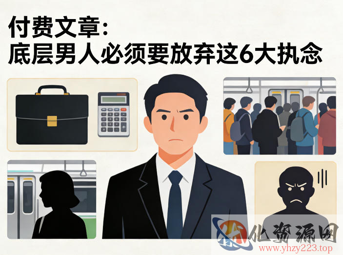 付费文章：底层男人必须要放弃这6大执念