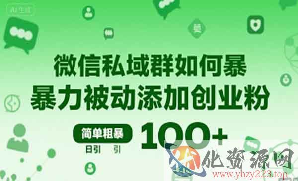 微信群暴力被动+创业粉_wwz