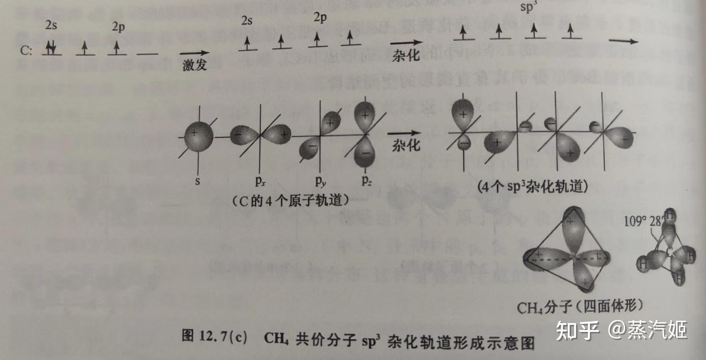 为什么甲烷是sp3杂化轨道? - 知乎