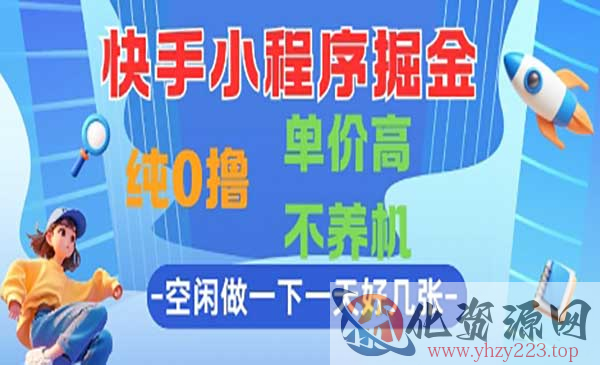 快手小程序掘金_wwz