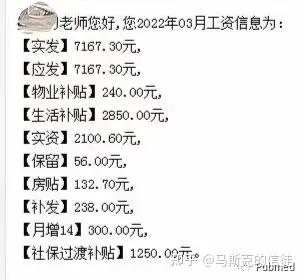 华科大四级教授的工资单退休前到手1万3退休后7000多真实