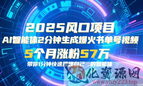 AI智能体2分钟一键生成爆火书单号原创视频，5个月涨粉57w，带你零代码1分钟搭建智能体
