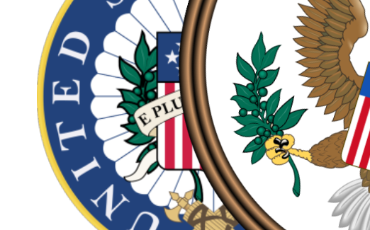 美参议院徽章上左右两边的叶子是什么植物代表啥