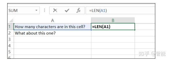 如何计算 Microsoft Excel 中的字符 - 知乎
