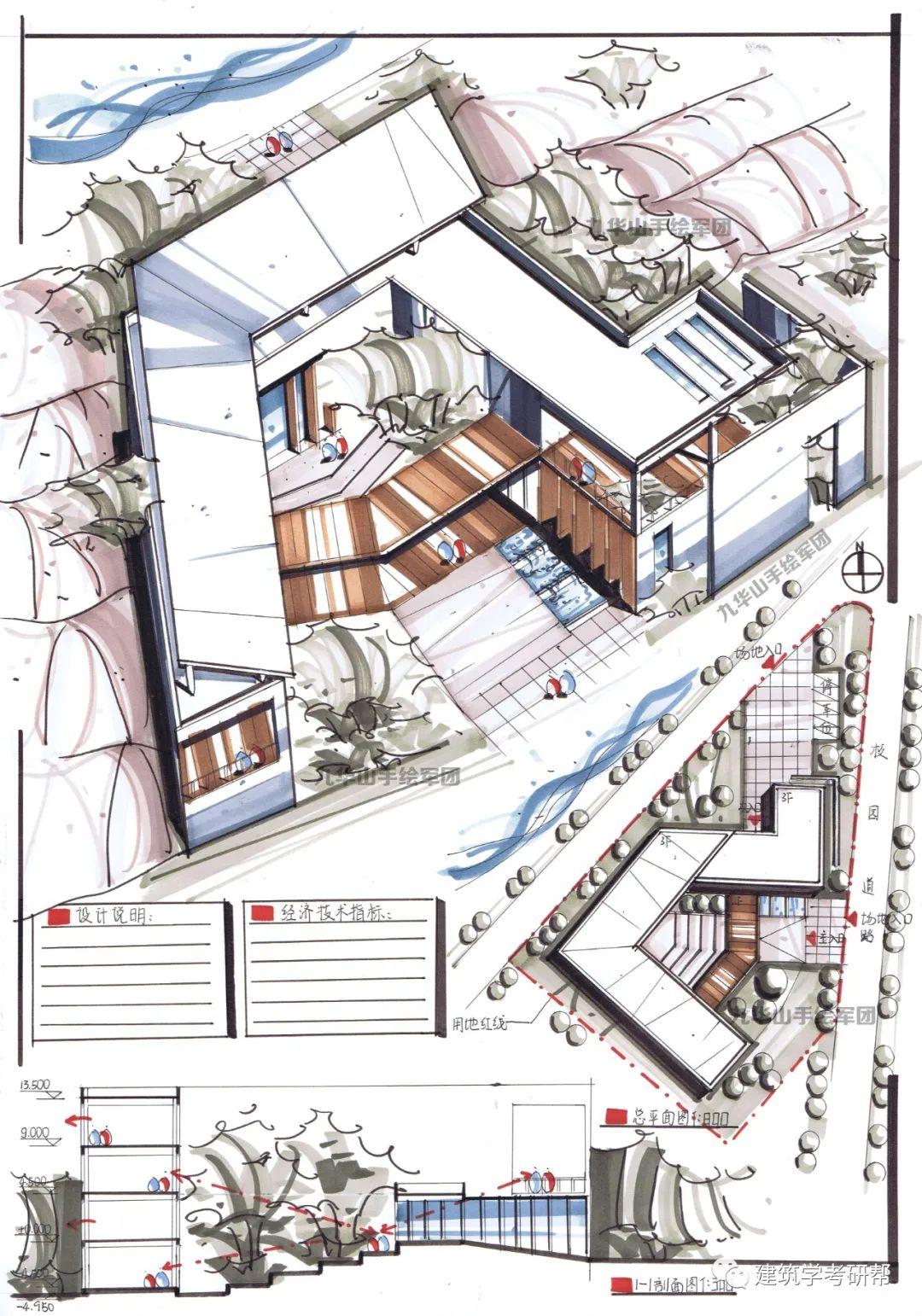 2020年浙江大学建筑学考研快题预测模拟2 山地旅社—以天大19真题为例 - 知乎
