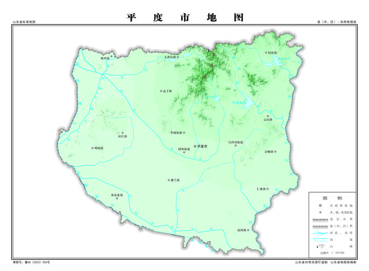 青岛市平度市地图