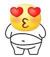 抖音有身体,有肚子小黄脸emoji表情包 | 燕子你别走,我不能没有你
