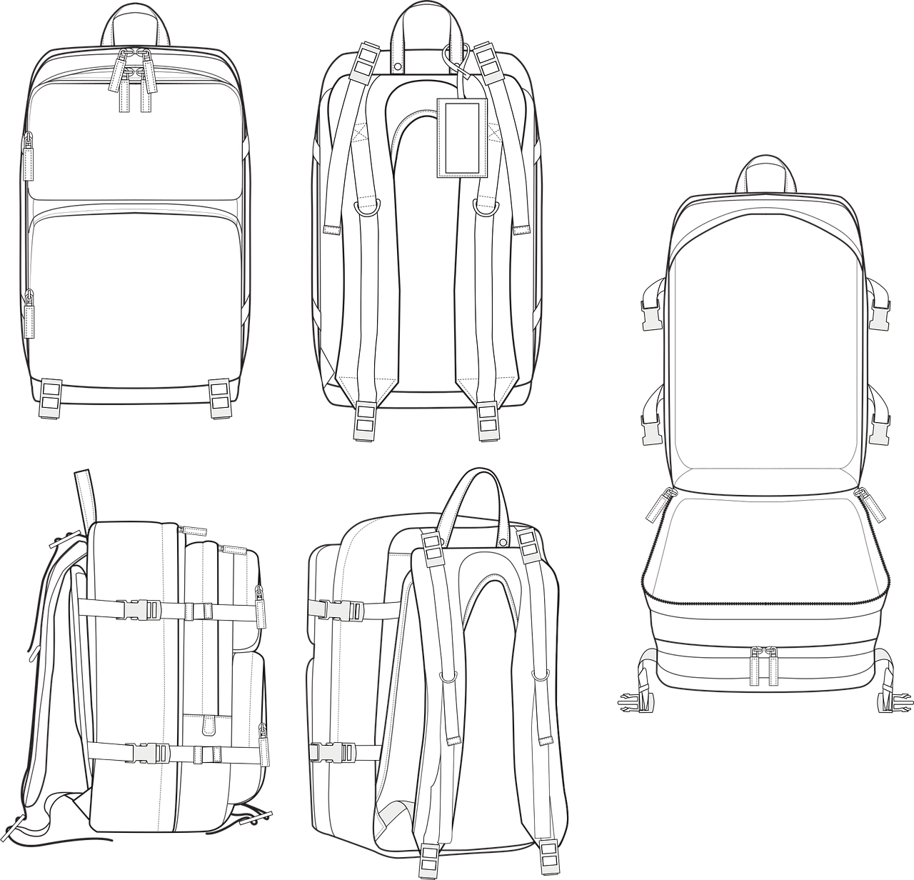 面容线条勾勒美