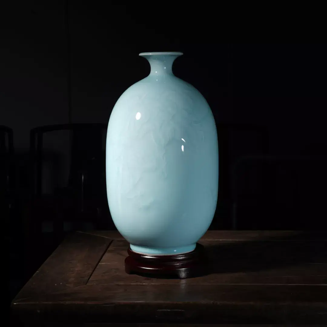 龍泉青磁 中国 60、70年代 花瓶 中国美術 (時代物 青磁大花瓶 龍泉青磁 中国 60、70年代 花瓶 中国美術 (時代物 青磁大花瓶