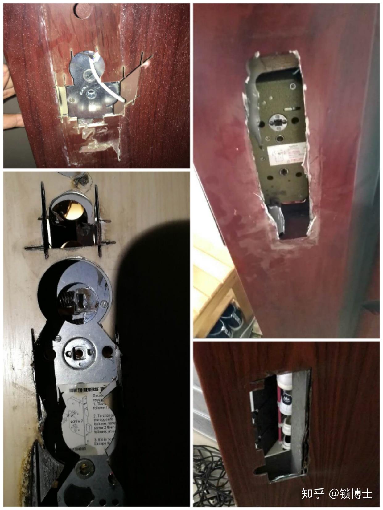 防盗门按智能锁开多大孔? - 知乎