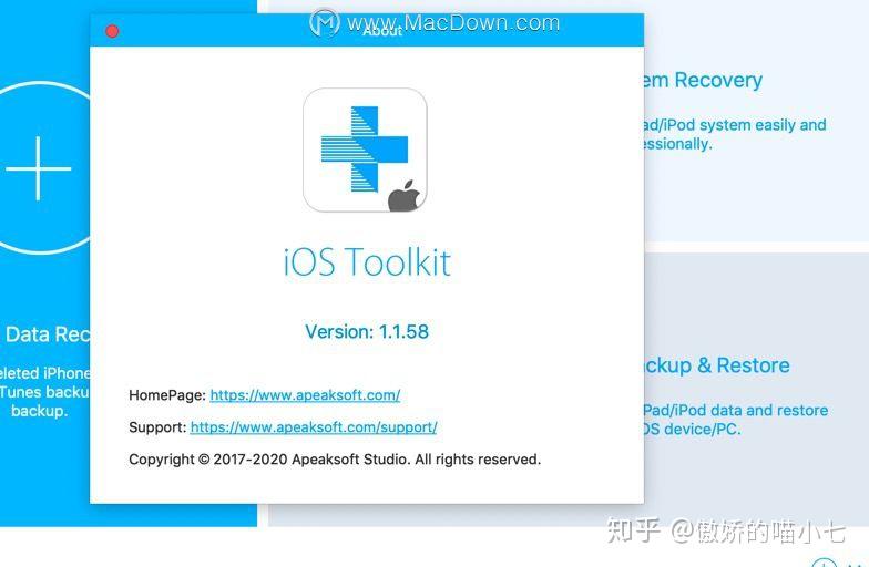 Toolkit Ios Apeaksoft iOS Toolkit for Mac(iOS设备数据恢复软件) - 知乎