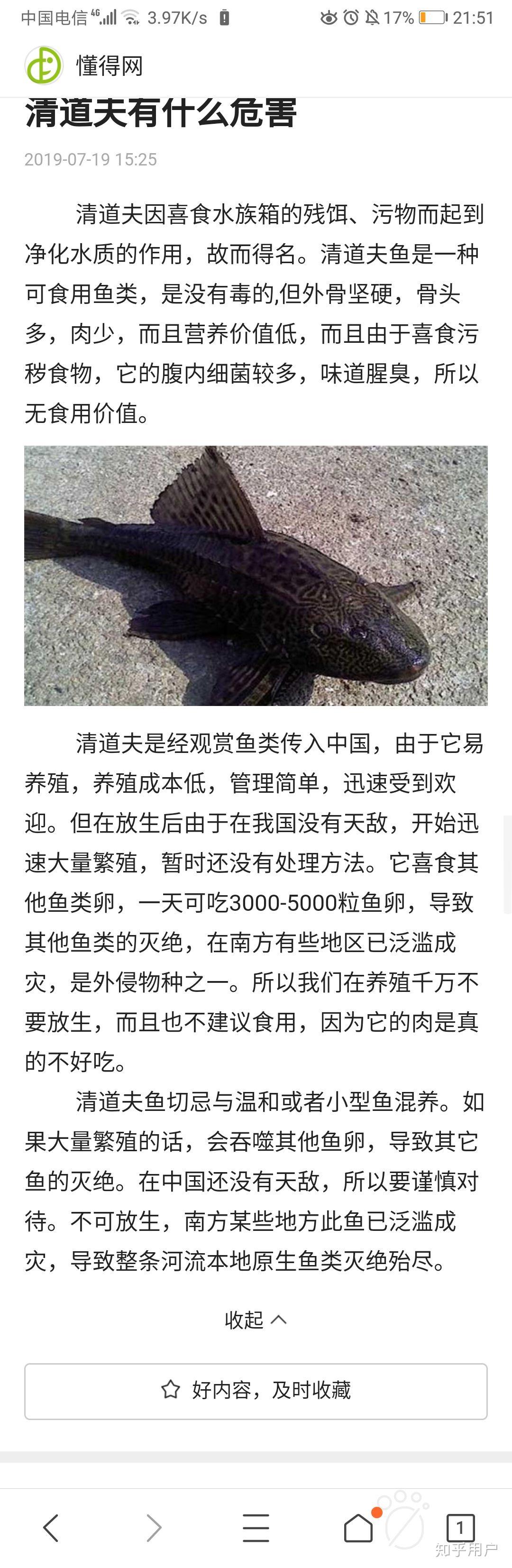 清道夫鱼有没有什么危害? - 知乎