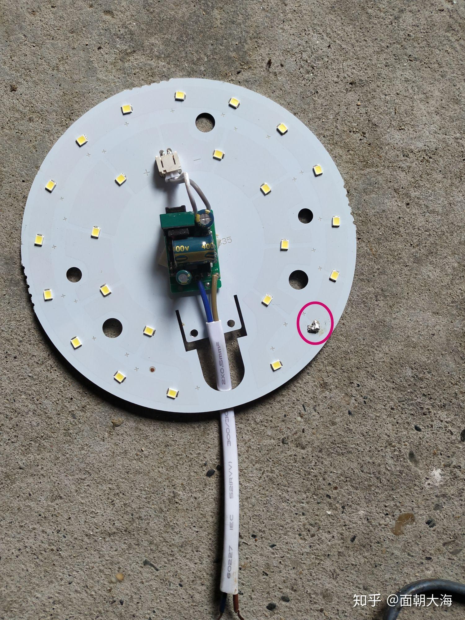 贴片led灯不亮了是哪里坏了可以修吗