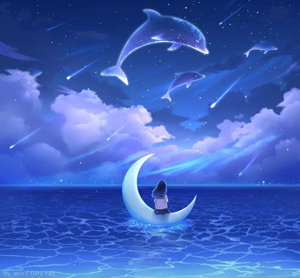 有没有带月亮 的情侣头像?