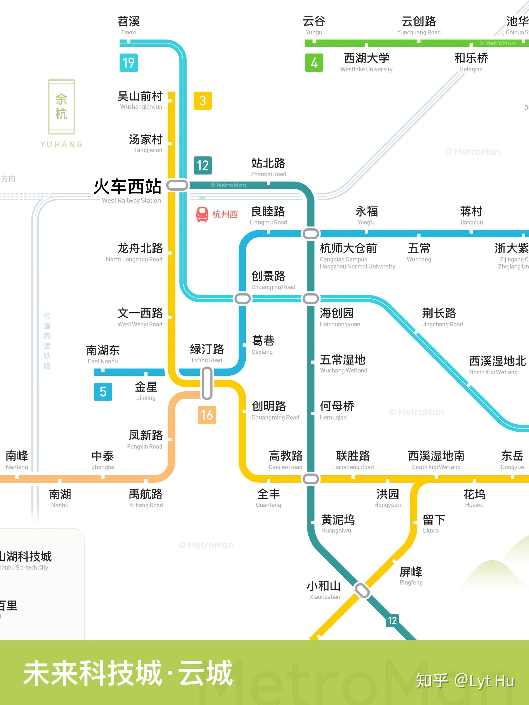 杭州地铁线路图清晰图片