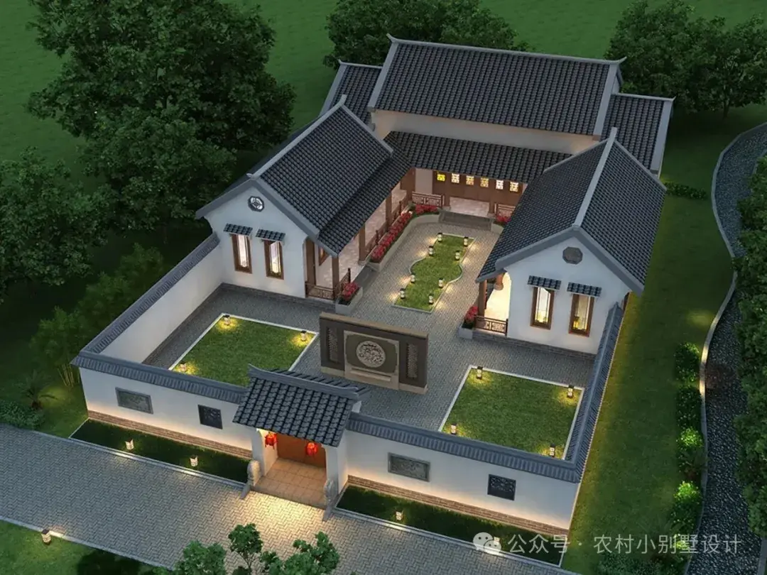 20套三合院一层设计;2026回家养老度假首选新中式自建房 - 知乎