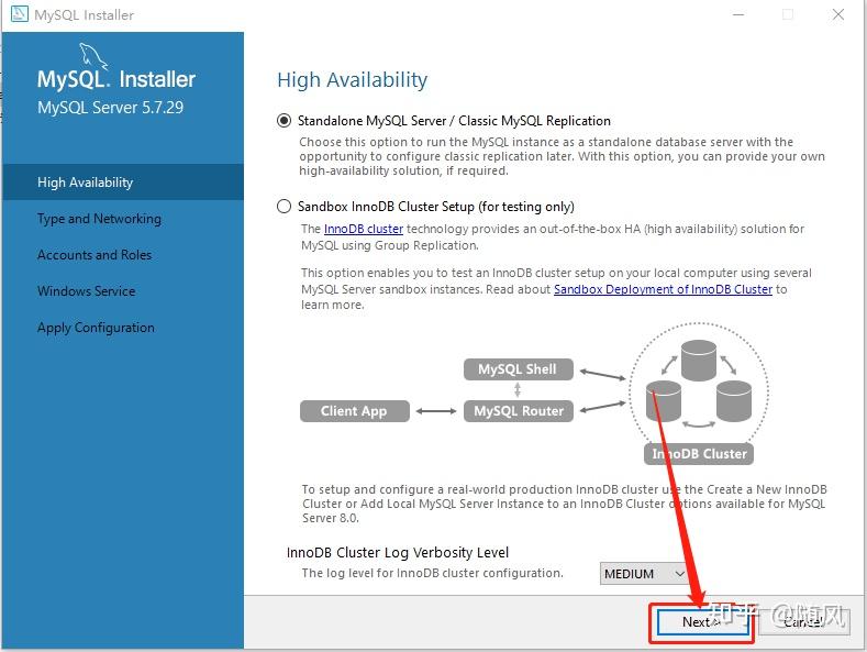 Mysql5 7 window 