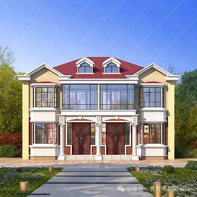 24套二层双拼兄弟农村自建房别墅，二层乡村别墅住宅自建房设计 - 知乎