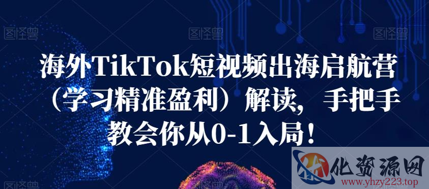 海外TikTok短视频出海启航营（学习精准盈利）解读，手把手教会你从0-1入局！