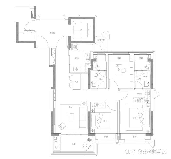 华润全新盘「观宸润府」户型图首发!建面约98-146㎡ - 知乎
