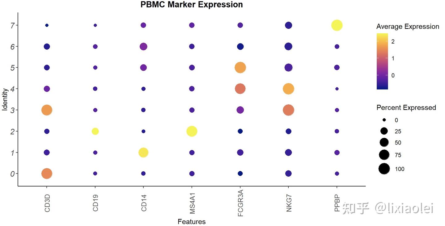 Seurat DotPlot Seurat dotplot