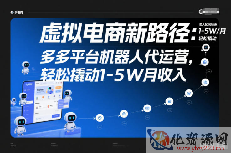 虚拟电商新路径：多多平台机器人代运营，轻松撬动1-5W月收入【揭秘】