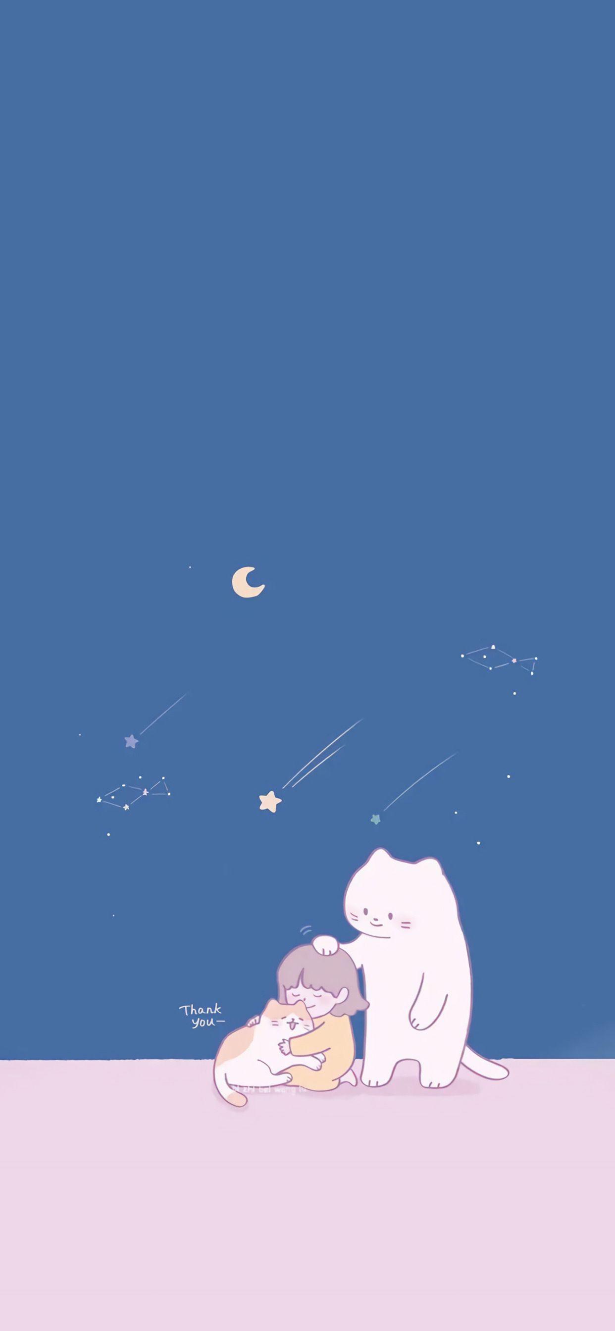 请问大家有没有类似这样的半屏壁纸