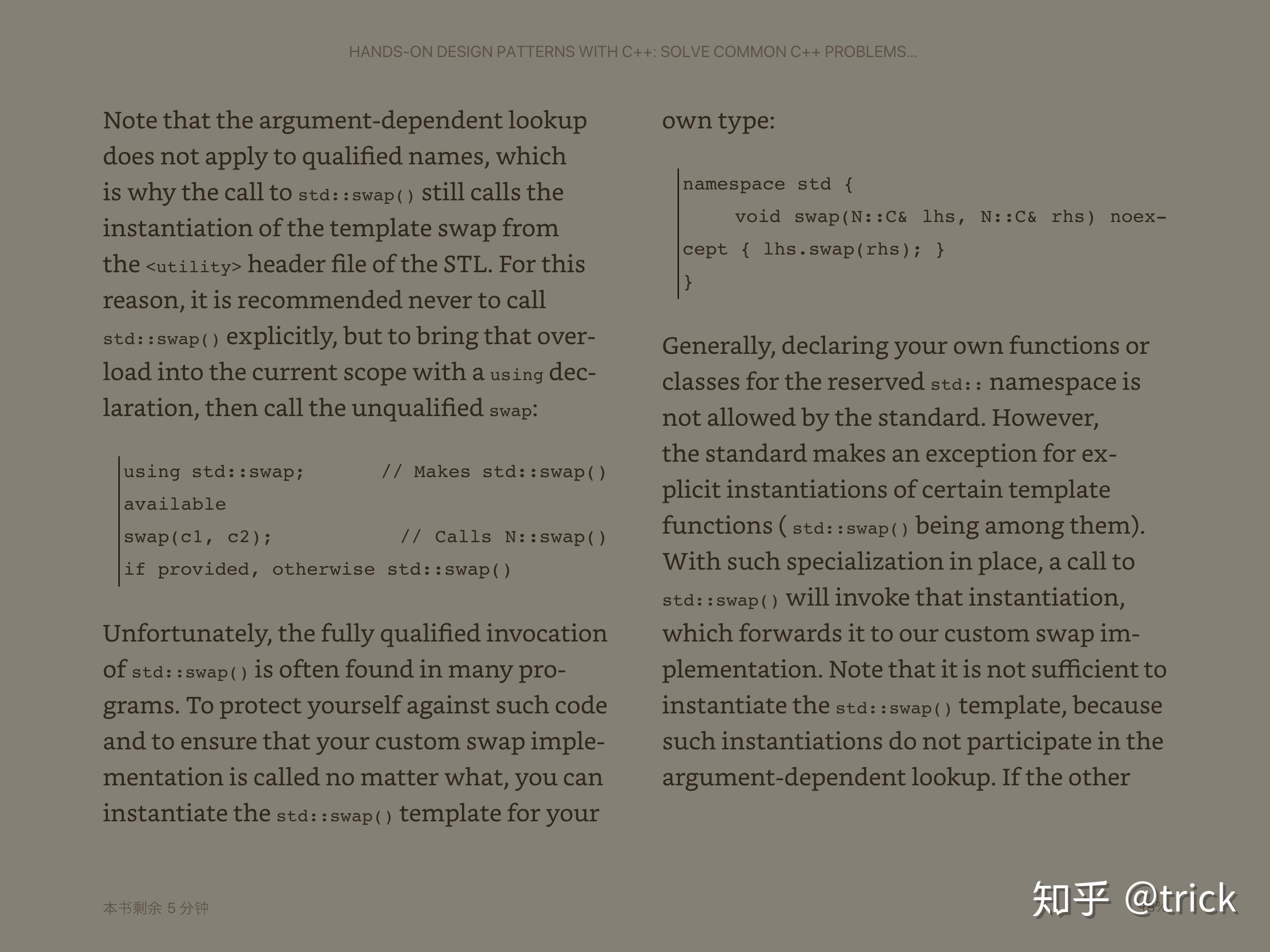 Hands-On Design Patterns With C++(四)由浅至微:编写swap函数 - 知乎
