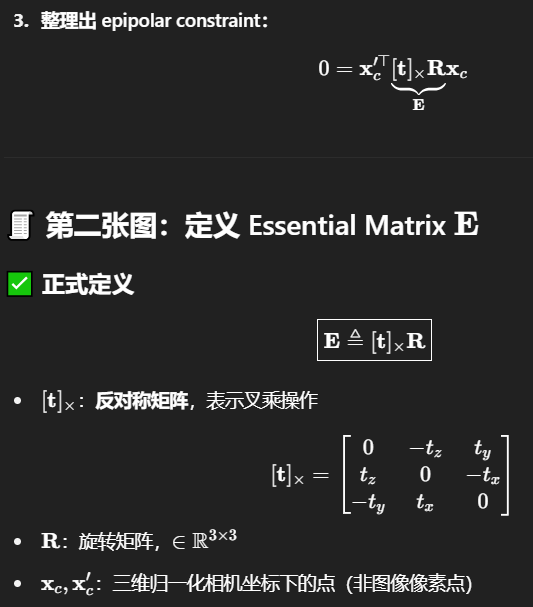 计算机视觉笔记：CV 9-1&2 3D vision-双目几何 本质矩阵和基本矩阵 - 知乎