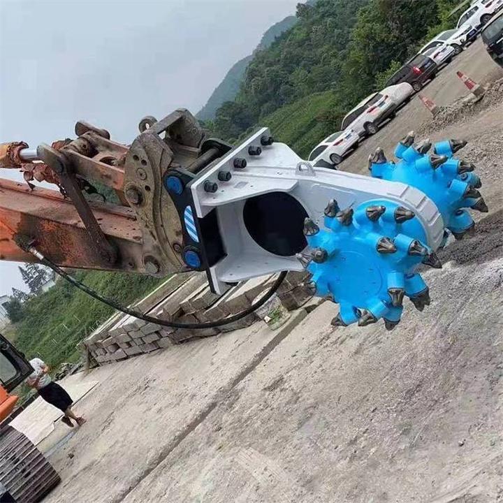 小型隧道液压平面铣挖机挖机改装铣挖机挖隧道