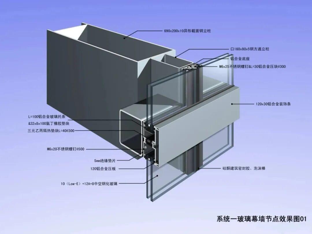 幕墙三维节点图解｜35个常见节点分享 - 知乎