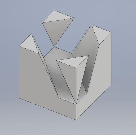 请问这个三视图它的三维模型是什么样的