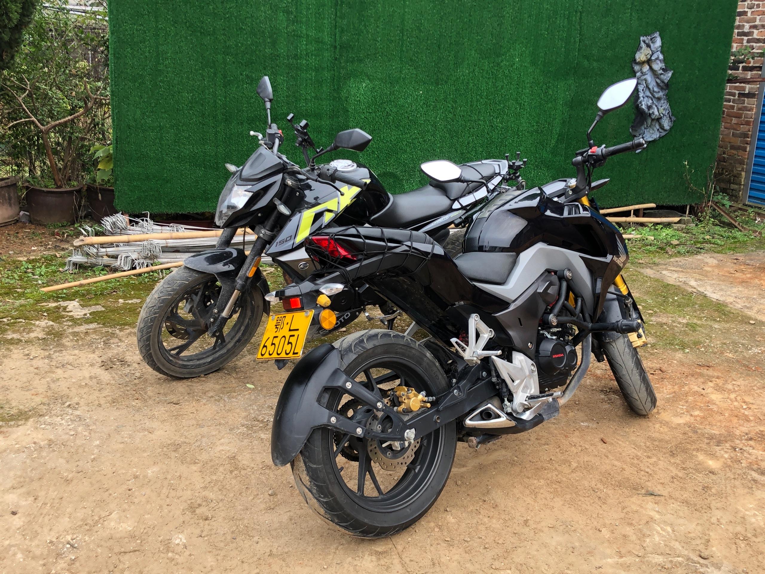 二手摩托一个3000公里的nk150和一个2w的本田190那个好点呢,新手买个