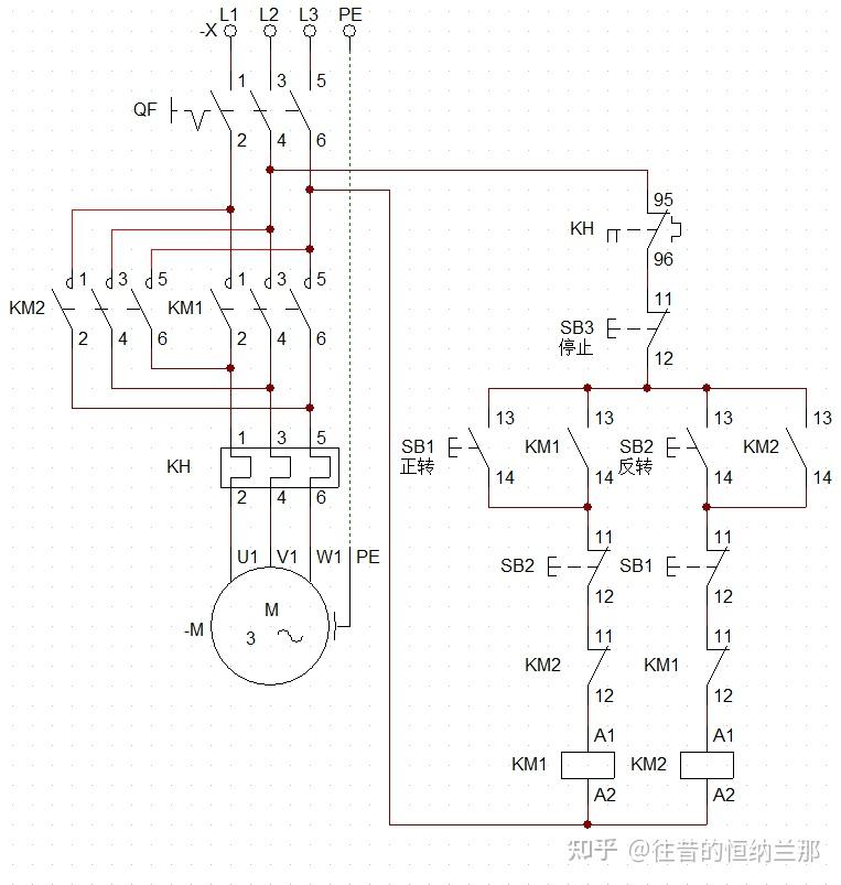 三相电机控制接线图图片