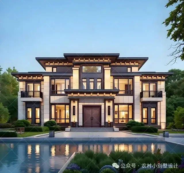 带电梯+复试客厅+三层新中式别墅，18套三层新中式带电梯自建房 - 知乎