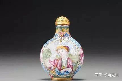 清代鼻烟壶值多少钱，铜胎画珐琅彩鼻烟壶，各个顶级拍卖行成交