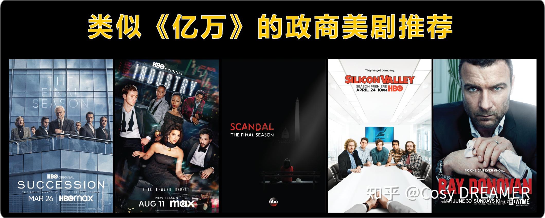 有没有类似《亿万》这样政商对决,高智商在线相互反转的美剧推荐? - 知乎