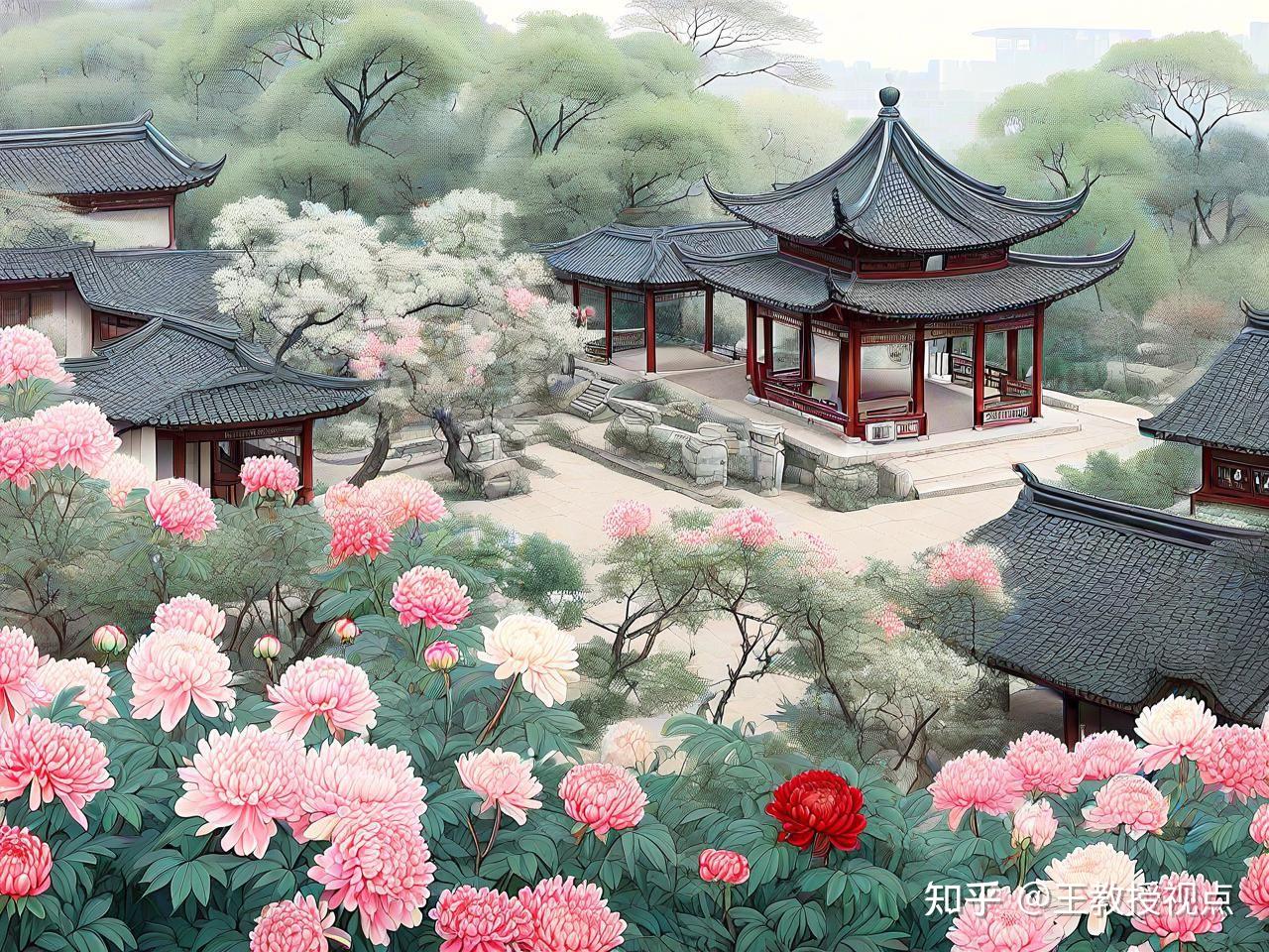 俯瞰古代:古建园林中的百花争艳与人文情怀 - 知乎