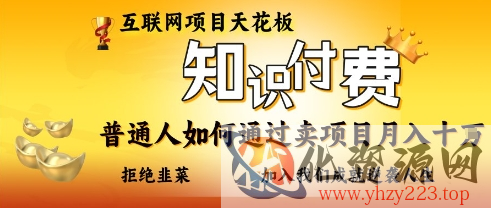 互联网项目天花板，知付付费项目，普通人如何通过卖项目月入十个，拒绝韭菜【揭秘】