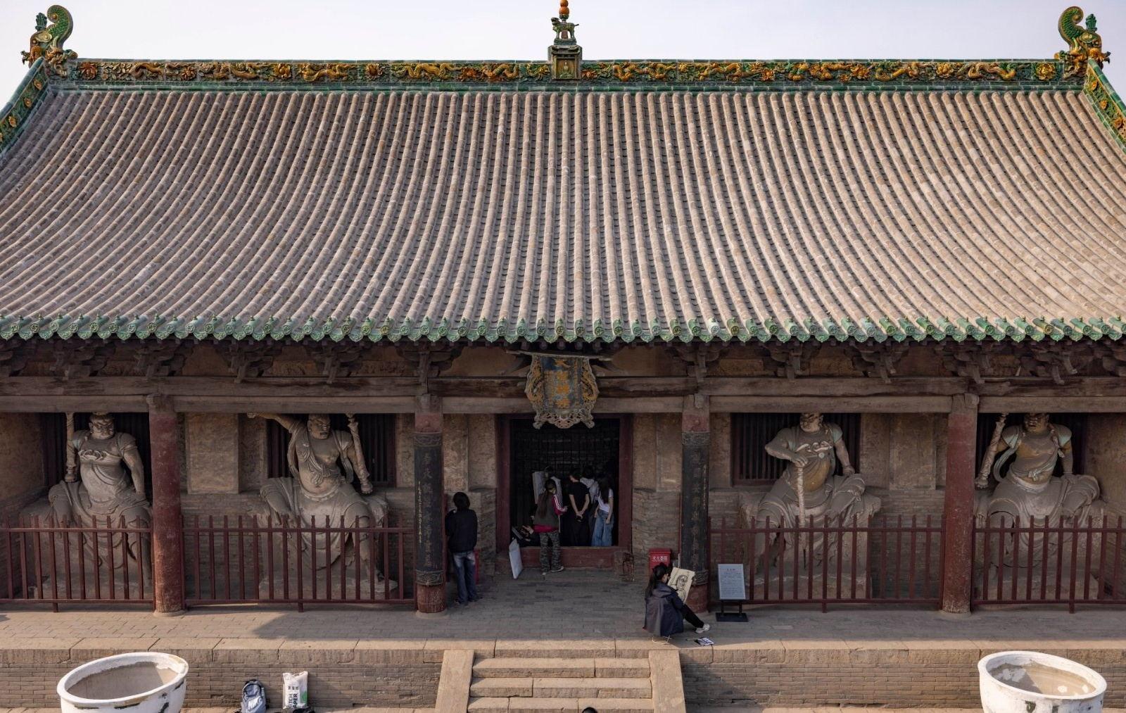 山西平遥双林寺-彩塑神品(1)天王殿、大雄宝殿：金刚天王佛菩萨：威猛护法、庄严佛界【200幅图细赏】 - 知乎