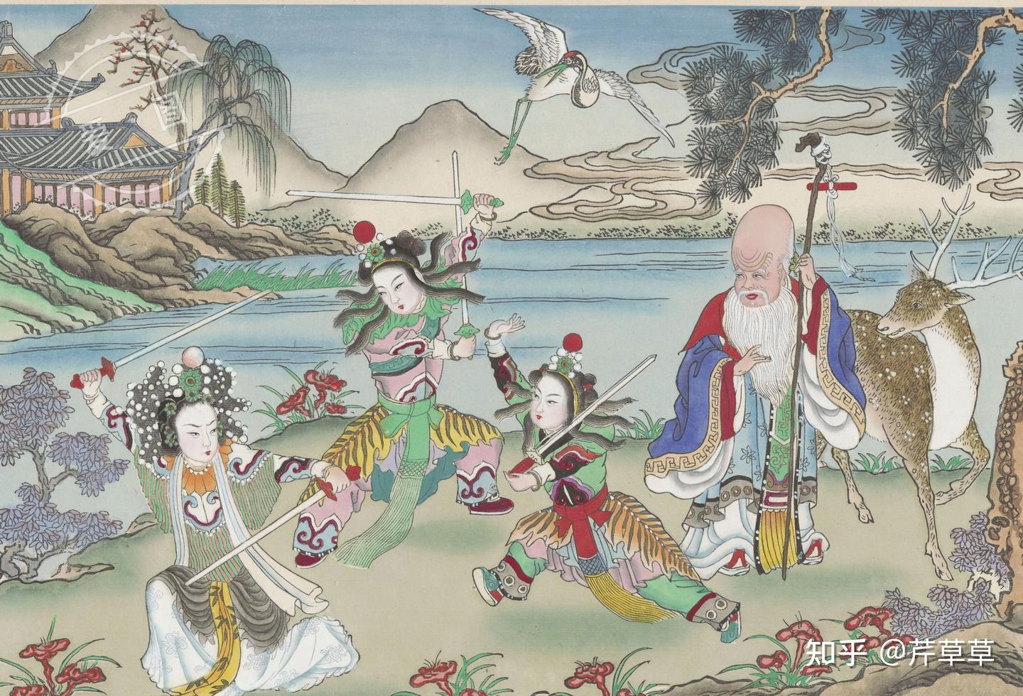 天津荣宝斋印绘《白蛇传》年画册- 知乎