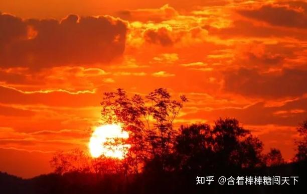 如何用一句話形容夕陽