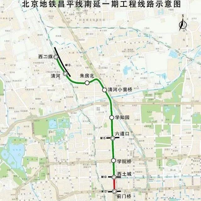 北京昌平线南延线路图图片