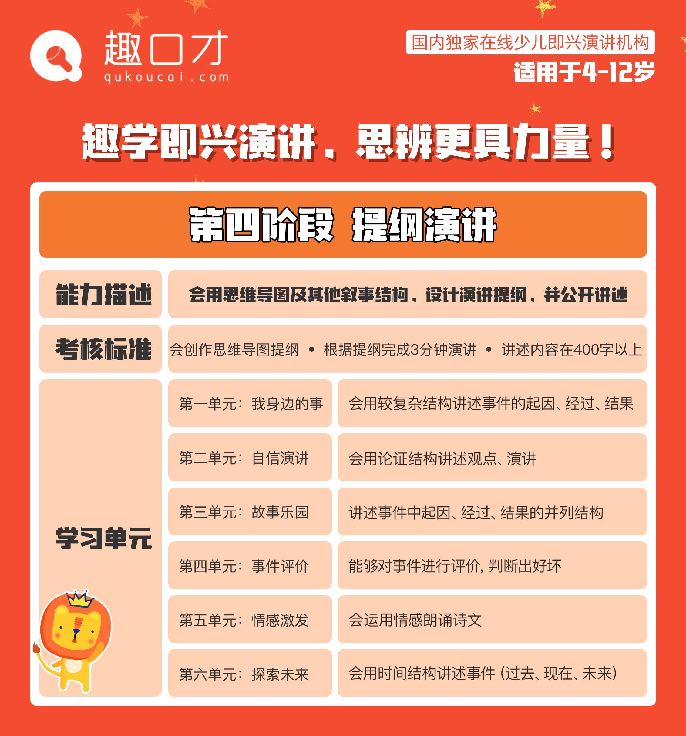 趣口才的主要有哪些课程