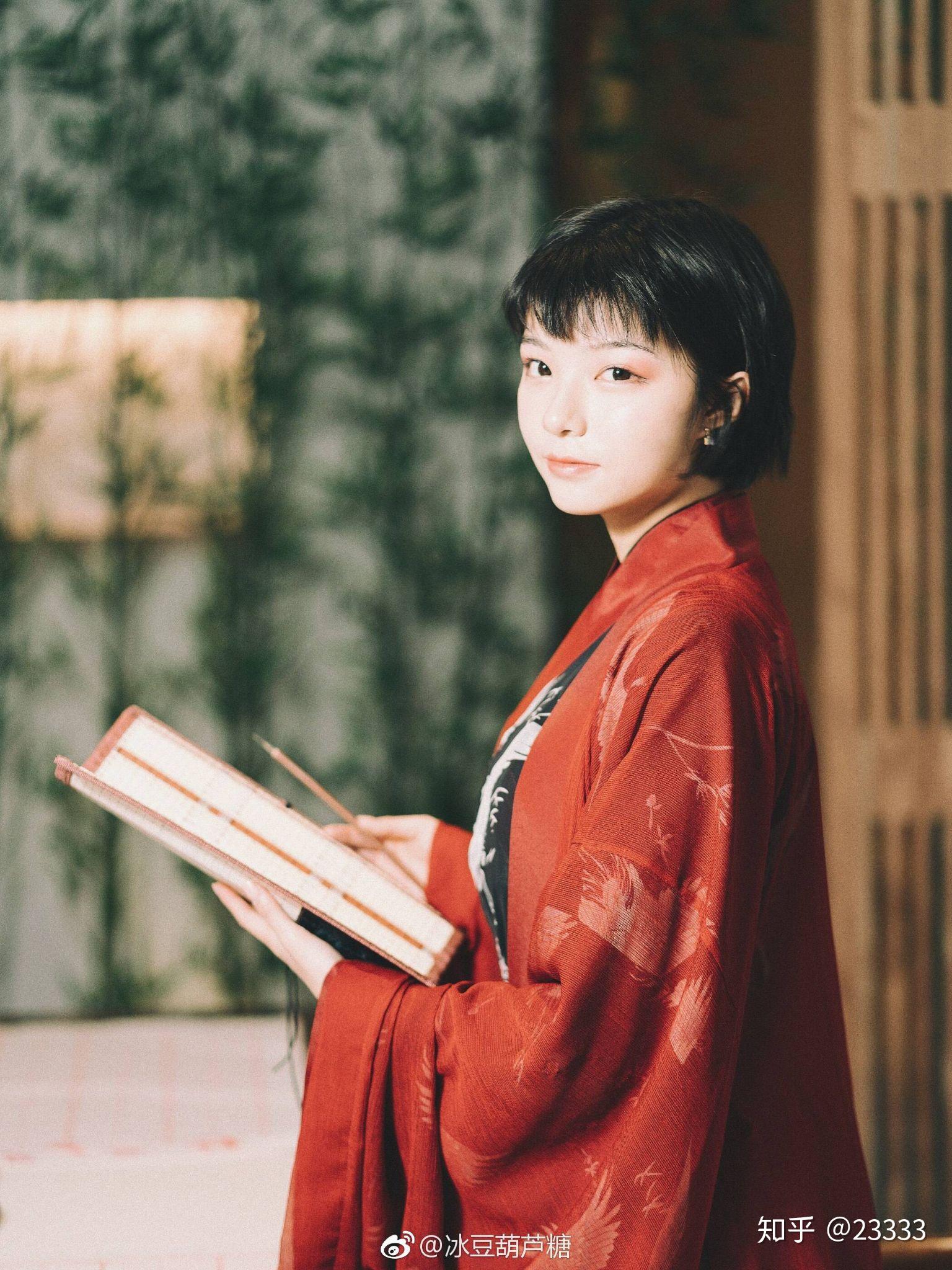 短发的女孩穿汉服推荐哪些款? - 知乎
