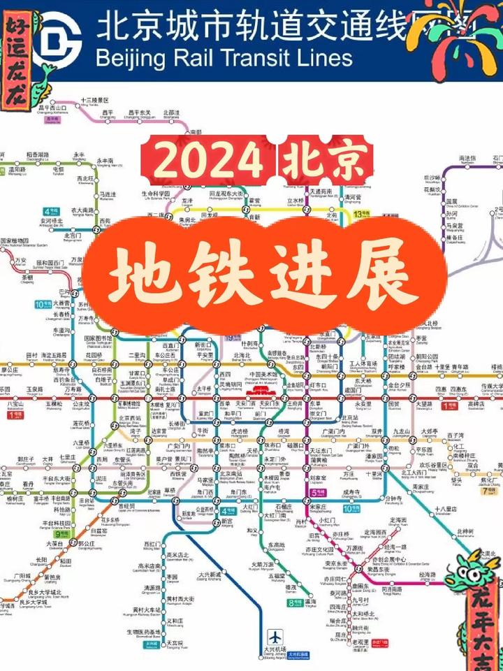 2024年北京地铁开通及进展朝阳站要通地铁啦